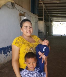 Photo: Brenda Onofre with her two children
